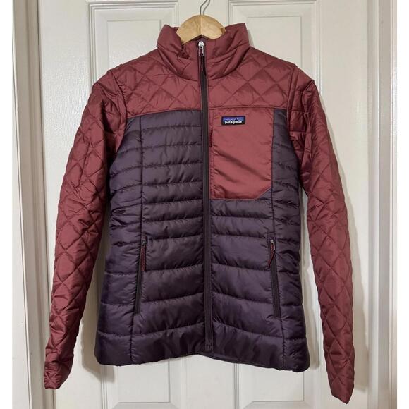 Patagonia Women's XS Radalie Full-Zip Quilted Insulated Jacket Obsidian Plum NEW - Picture 2 of 14